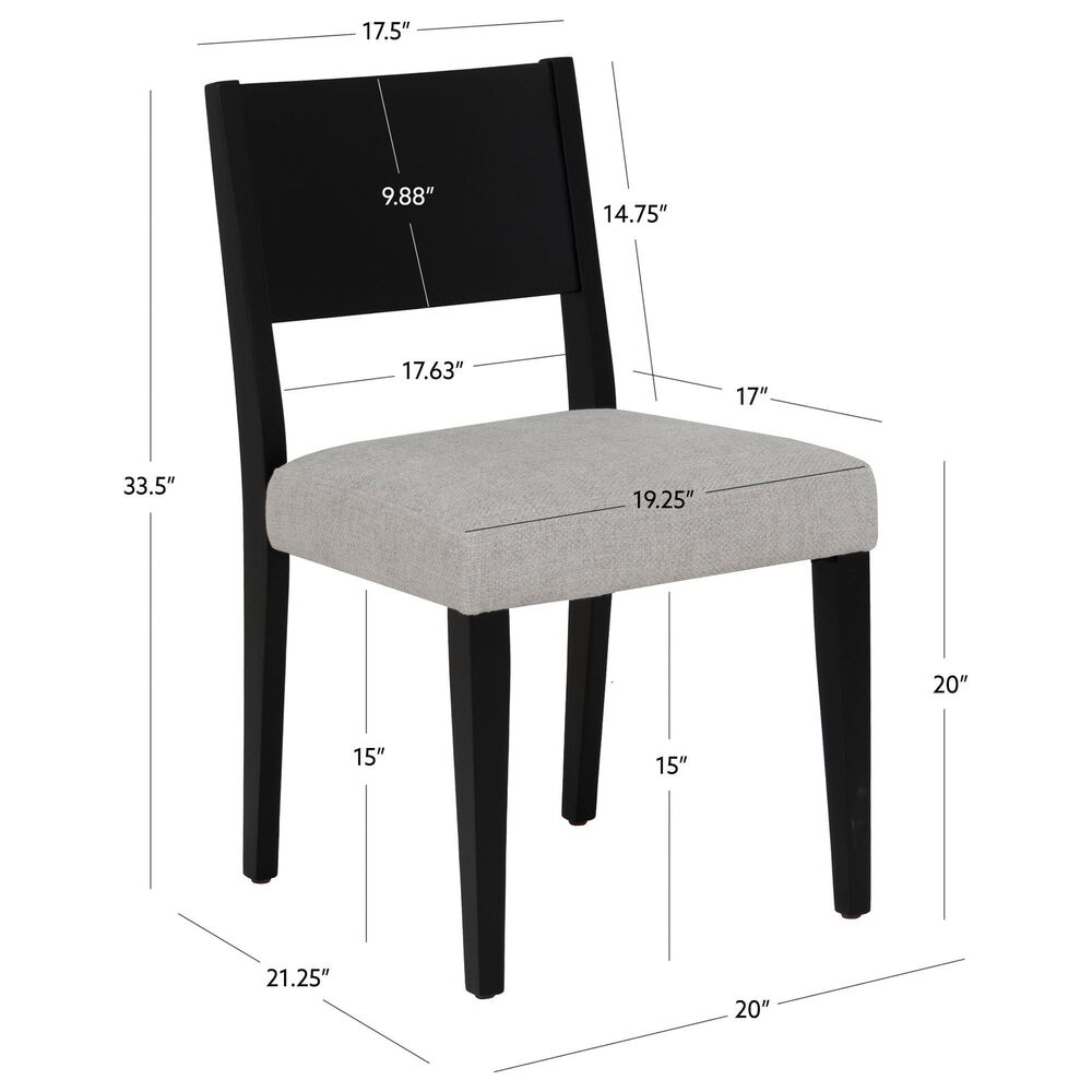 Linon Home Decor Auden and Cosgrove 5-Piece Round Dining Set in Black, , large