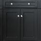 James Martin Vanities Brittany 72" Double Bathroom Vanity in Black Onyx with 3 cm Lime Delight Quartz Top and Rectangular Sinks, , large
