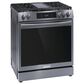 Frigidaire Gallery 30" Front Control Gas Range with Total Convection in Black Stainless Steel, , large