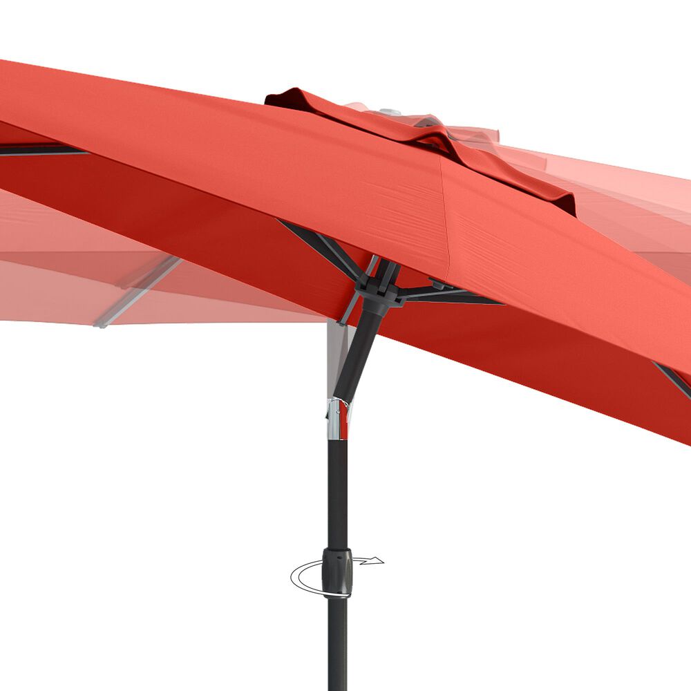 CorLiving 10&#39; UV &amp; Wind Resistant Patio Umbrella in Crimson Red, , large