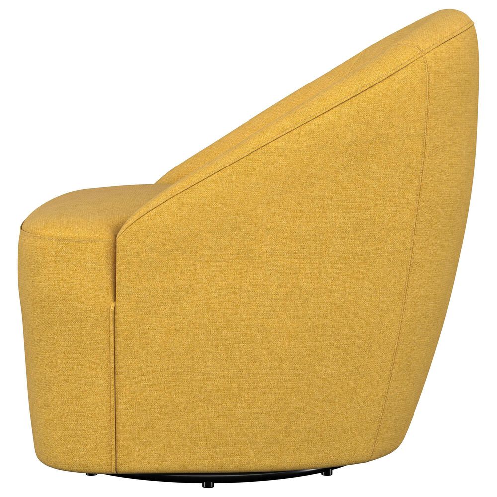 Coaster Leon Swivel Chair in Mustard Yellow, , large