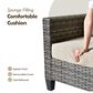 HOMLUX 7 Piece Outdoor Patio Set in Beige, , large