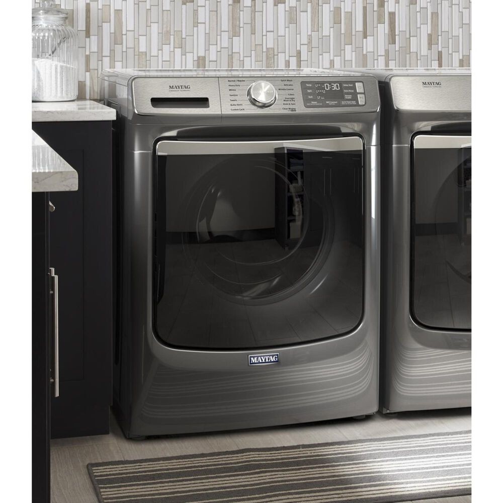 Maytag 5.0 Cu. Ft. Front Load Washer with Steam in Metallic Slate, , large