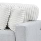 Global Furniture USA Stationary Sofa Sleeper with Reversible Chaise in Grey, , large