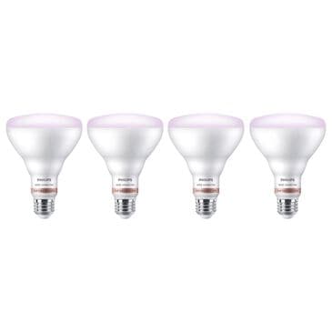 Phillips Hue 65-Watt Smart LED RGB BR30 Bulb in White (Set of 4), , large