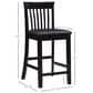Linon Home Decor Torino Craftsman Counter Stool in Black, , large