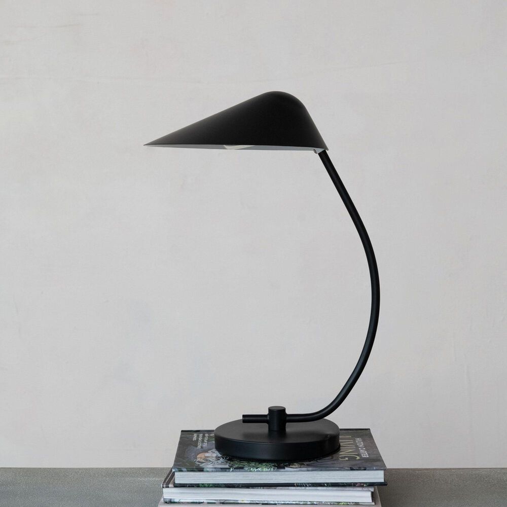 Teak Interiors Secret Garden Metal Table Lamp in Black, , large