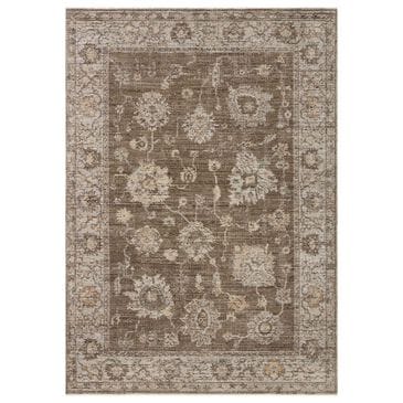 Loloi Priscilla Bark and Ivory 7"10" Round Area Rug, , large