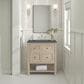 James Martin Vanities Breckenridge 30" Single Vanity, Whitewashed Oak w/ 3 CM Charcoal Soapstone Quartz Top, , large