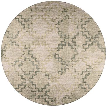 Dalyn Rug Company Sedona Geometric 10" Round Moss Indoor/Outdoor Area Performance Rug, , large
