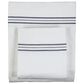 Ann Gish Art Of Home 4-Piece California King Hem Stripe Sheet Set In White Navy, , large