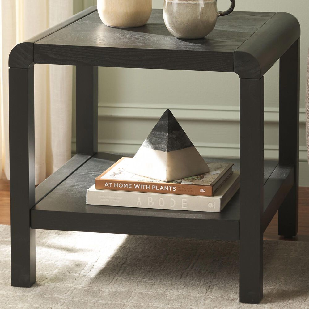 Safavieh Omara 1-Shelf Side Table in Black, , large