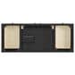 37B Isadore 48" Single Bathroom Vanity Cabinet in Tricorn Black and White Composite Stone Top and Backsplash, , large