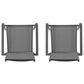 Hearth and Haven Outdoor Modern Aluminum Dining Chair with Mesh Seat in Dark Gray (Set of 2), , large
