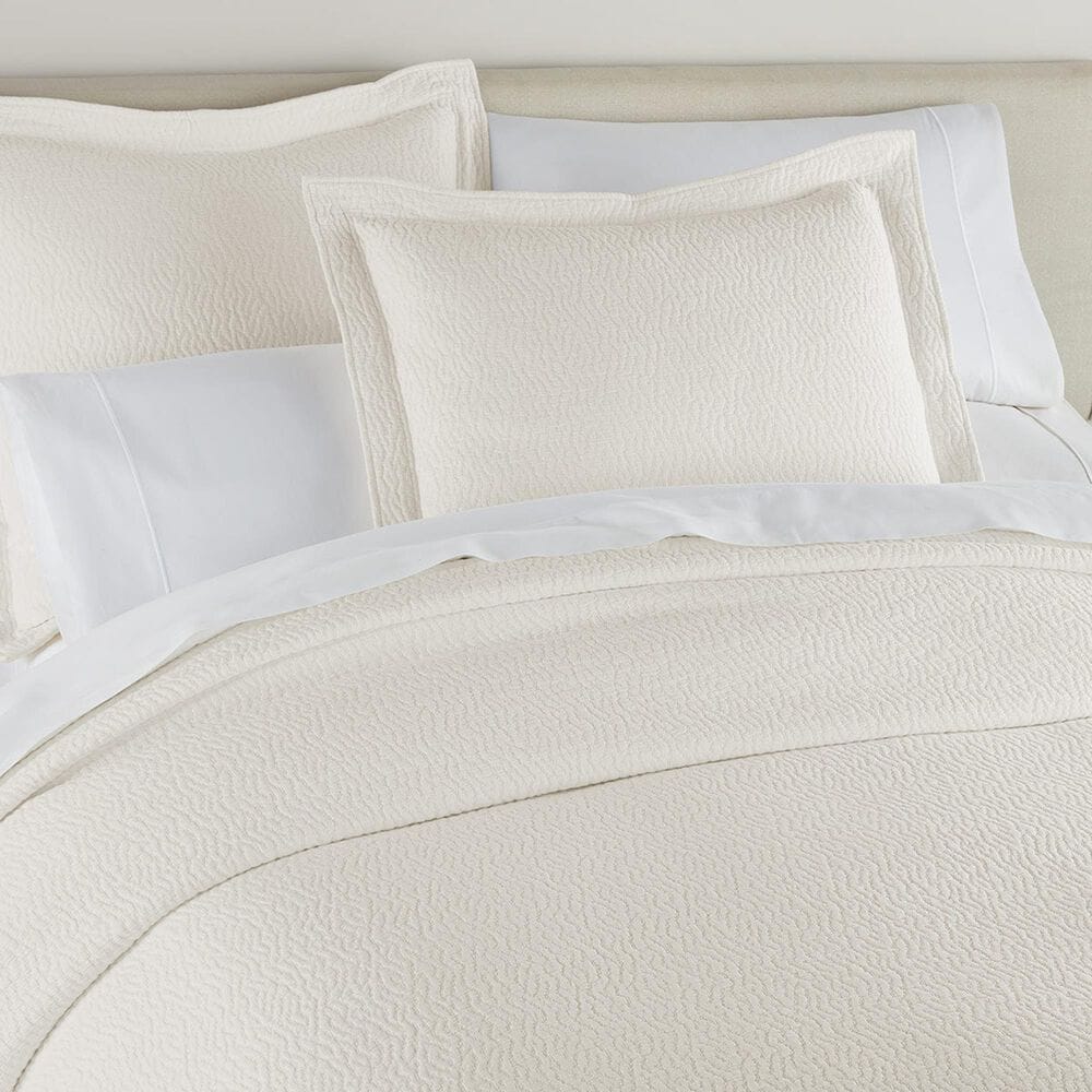 Peacock Alley Mia King/California King Stonewashed Matelasse Coverlet in Pearl, , large