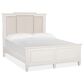 Nicolette Home Willowbrook 5-Piece Queen Panel with Upholstered Headboard Bedroom Set in Egg Shell White, , large