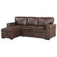 Global Furniture USA Reversible Pull-Out Sofa Bed with Chaise in Coffee, , large