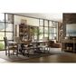 Hooker Furniture Hill Country Arm Chair with Brown and Beige Cushion in Anthracite Black (Set of 2), , large