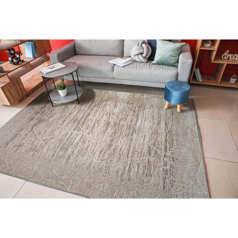 Radici USA Davide Abstract 7&#39;10&quot; x 10&#39;6&quot; Beige Area Rug, , large