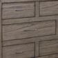Riva Ridge Modern Loft California King Panel Bed with Dresser, Chest, and Two Nightstands in Greystone, , large