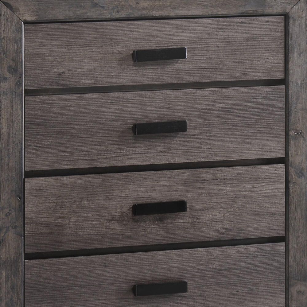 Mayberry Hill Nathan 5-Drawer Chest in Distressed Gray, , large