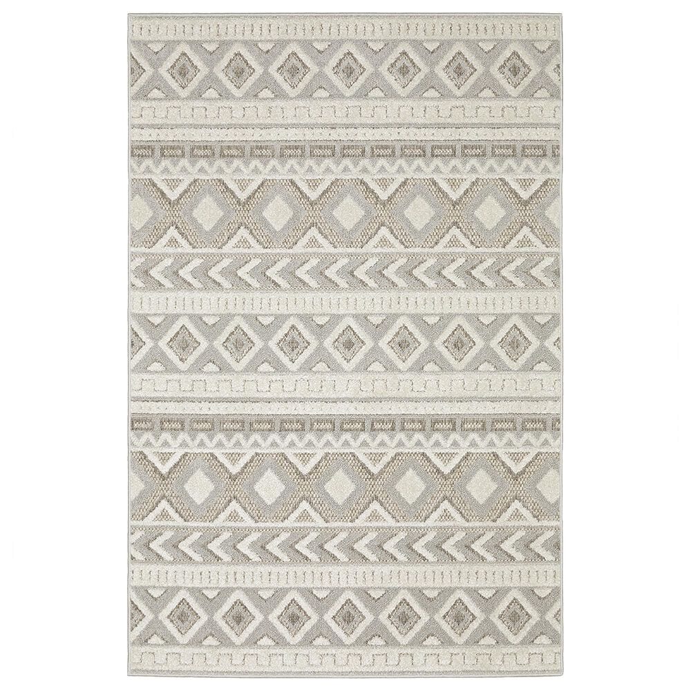 Oriental Weavers Tangier TAN06 2"3" x 7"6" Grey Runner, , large