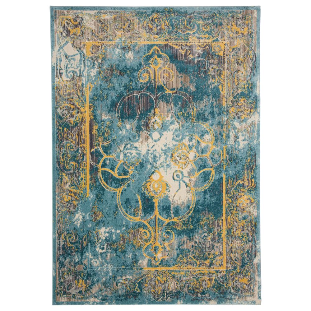 Feizy Rugs Keats 2"2" x 4" Lagoon Area Rug, , large