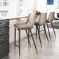 Zuo Modern Magnus Counter Chair in Gray/Dark Brown (Set of 2), , large
