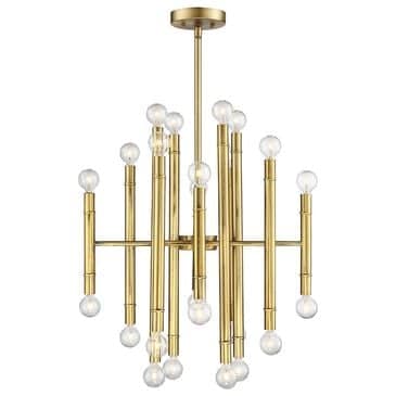 Savoy House 24-Light Chandelier in Natural Brass, , large