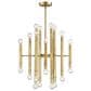Savoy House 24-Light Chandelier in Natural Brass, , large