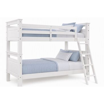 Linden Boulevard Dixon Twin over Twin Bunk Bed in White, , large