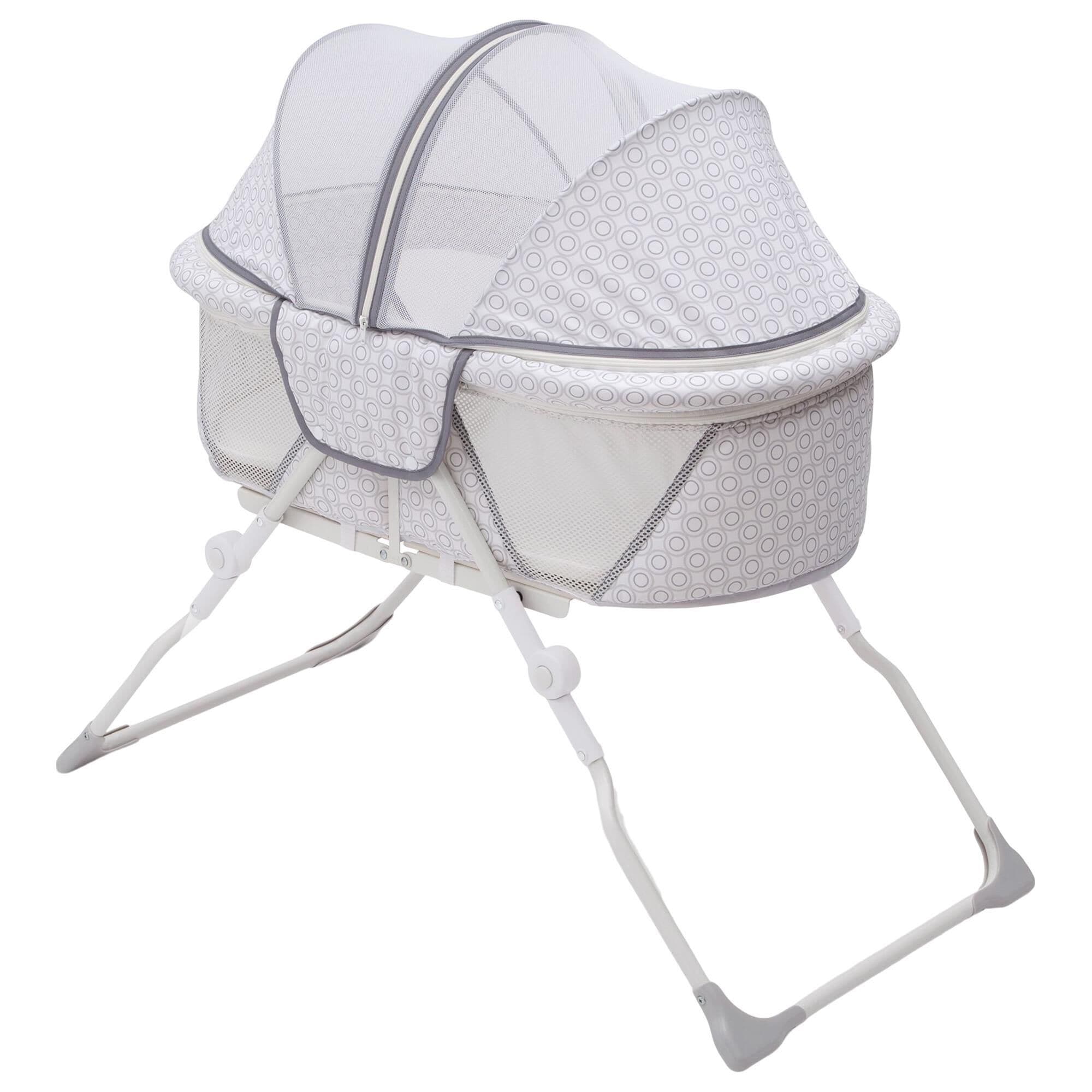 Delta EZ Fold Ultra Compact Travel Bassinet in Inner Circle NFM