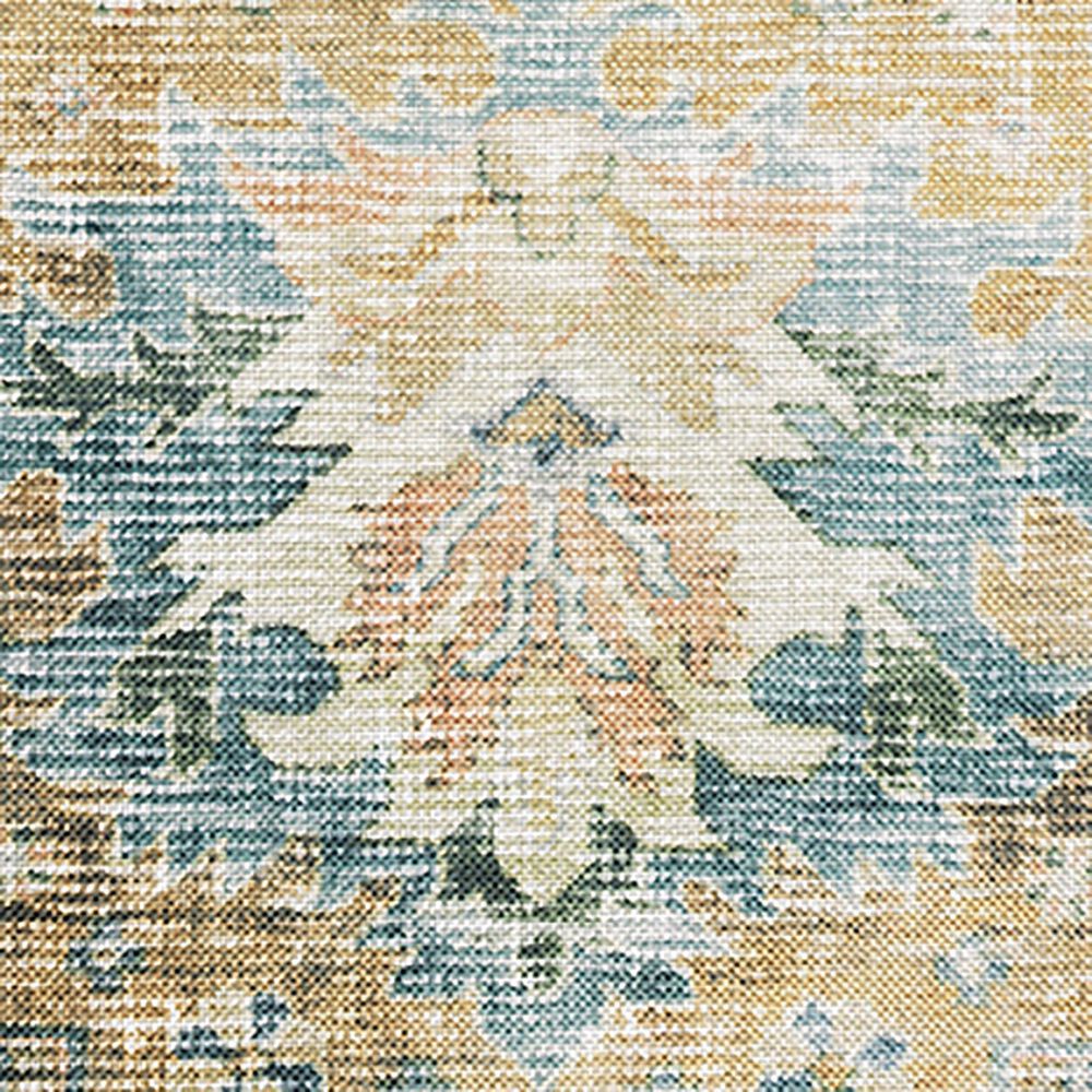 Oriental Weavers Charleston Border 2&#39; x 3&#39; Blue Area Rug, , large