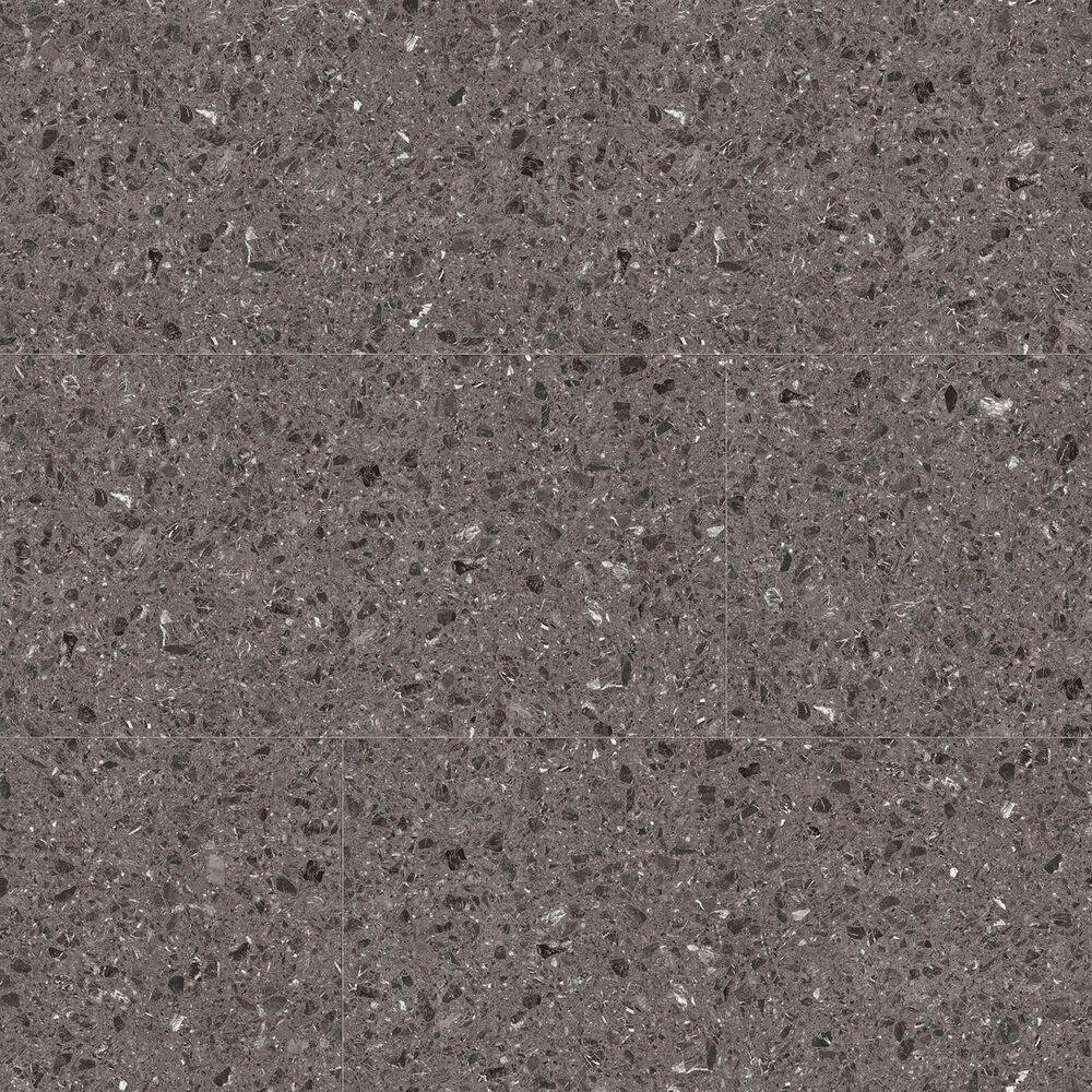 Fuzion SmartDrop Elite Obsidian Terrazzo 18" x 36" Luxury Vinyl Tile, , large
