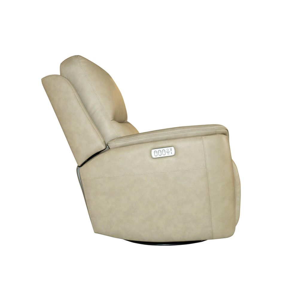 Flexsteel Henry Power Swivel Glider Recliner in Beige, , large