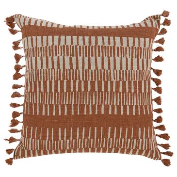 Classic Home Heritage Craft Jagger 20" x 20" Pillow in Terra Cotta, , large