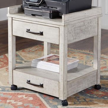 Ashley Carynhurst Printer Side Table in White, , large