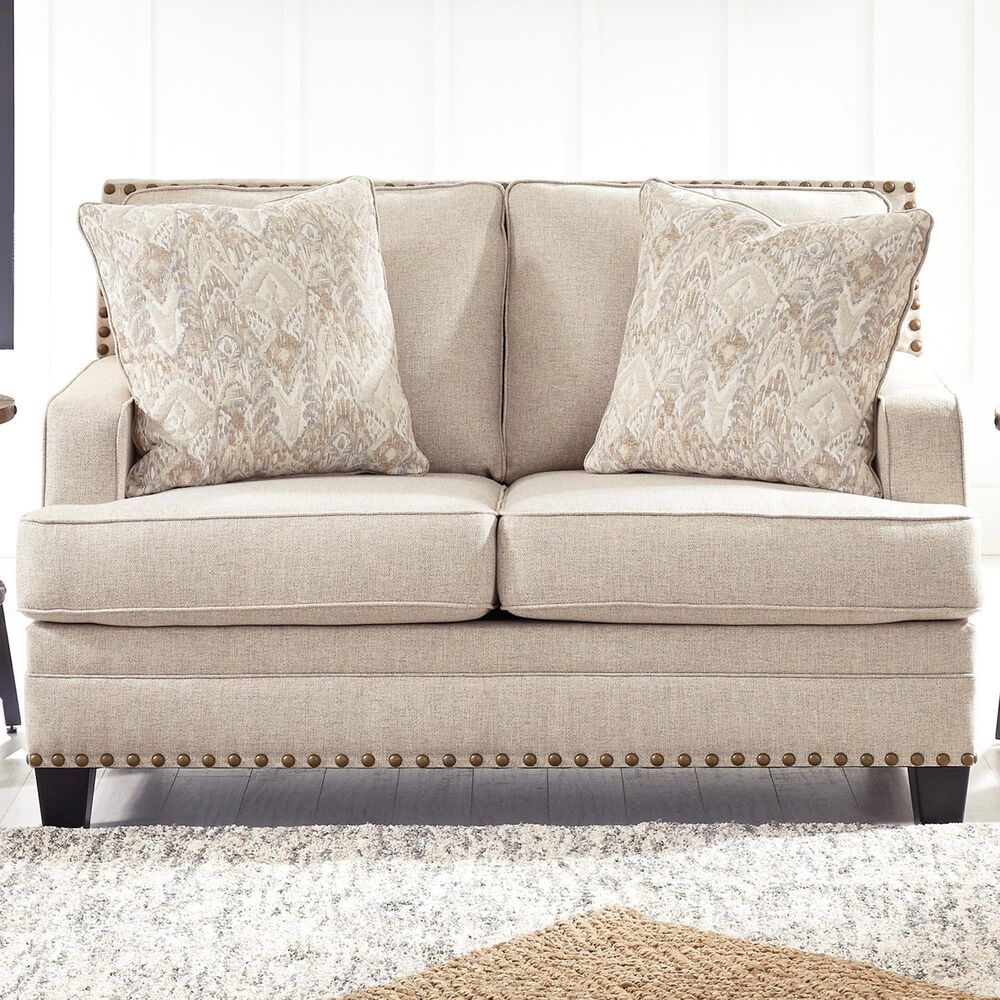 Signature Design by Ashley Claredon Loveseat in Linen, , large