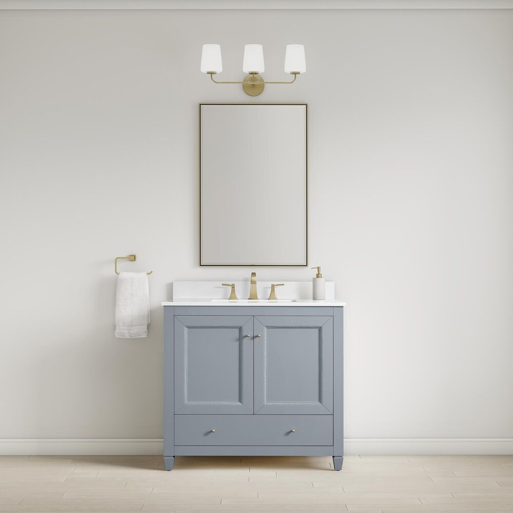 37B Claudine 36" Single Bathroom Vanity in Soft Blue with Glossy White Composite Stone Top and Backsplash, , large
