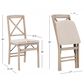 Linon Home Decor Triena X-Back Folding Side Chair in Grey Wash (Set of 2), , large