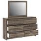 Ashley Elbrim 3-Piece King Panel Bedroom Set in Weathered Brown, , large