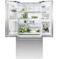 Fisher & Paykel 17.0 Cu. Ft. 3-Door French Door Refrigerator in Stainless Steel, , large