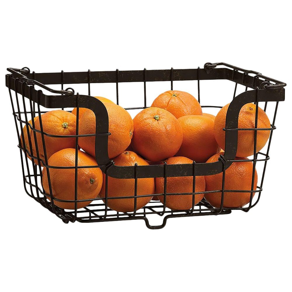 Lifetime Brands Mikasa Stackable Storage Basket in Black, , large