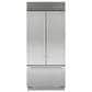 Sub Zero 20.5 Cu. Ft. Classic French Door Refrigerator with Pro Handle and Internal Dispenser in Stainless Steel, , large