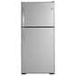 GE Appliances 19.2 Cu. Ft. Top Freezer Refrigerator in Stainless Steel, , large