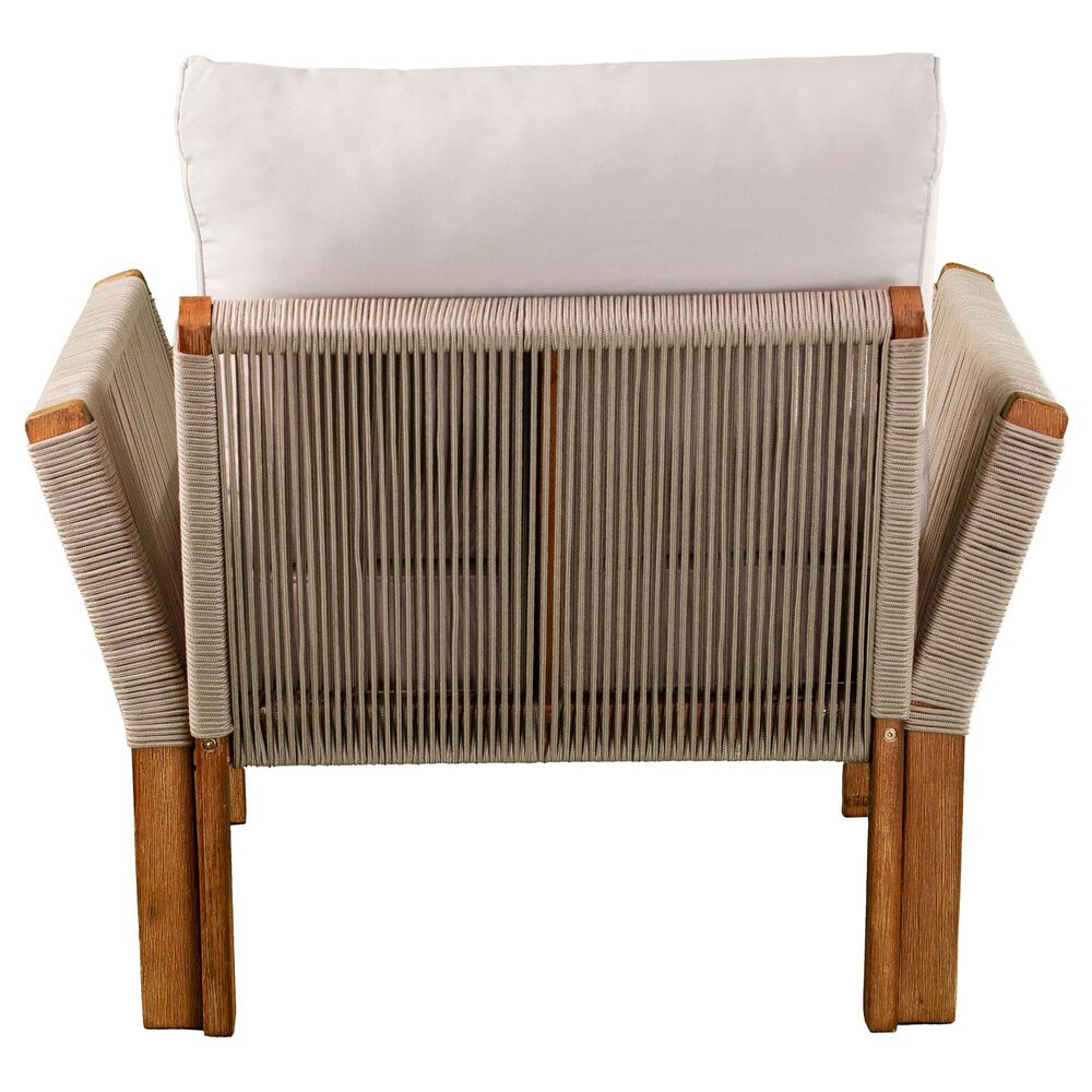 Southern Enterprises Brendina 4-Piece Conversation Set in Oiled Acacia and Natural, , large