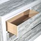 Titanic Furniture Artic 6-Drawer Dresser in Gray and White, , large