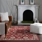 Central Oriental Rooted Cinnabar 5"3" x 7"7" Area Rug, , large