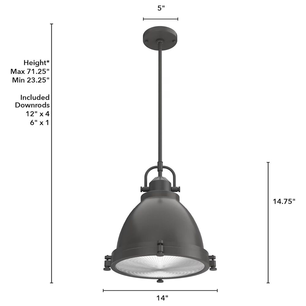 Hunter Bridgemoor 2-Light Pendant in Noble Bronze, , large