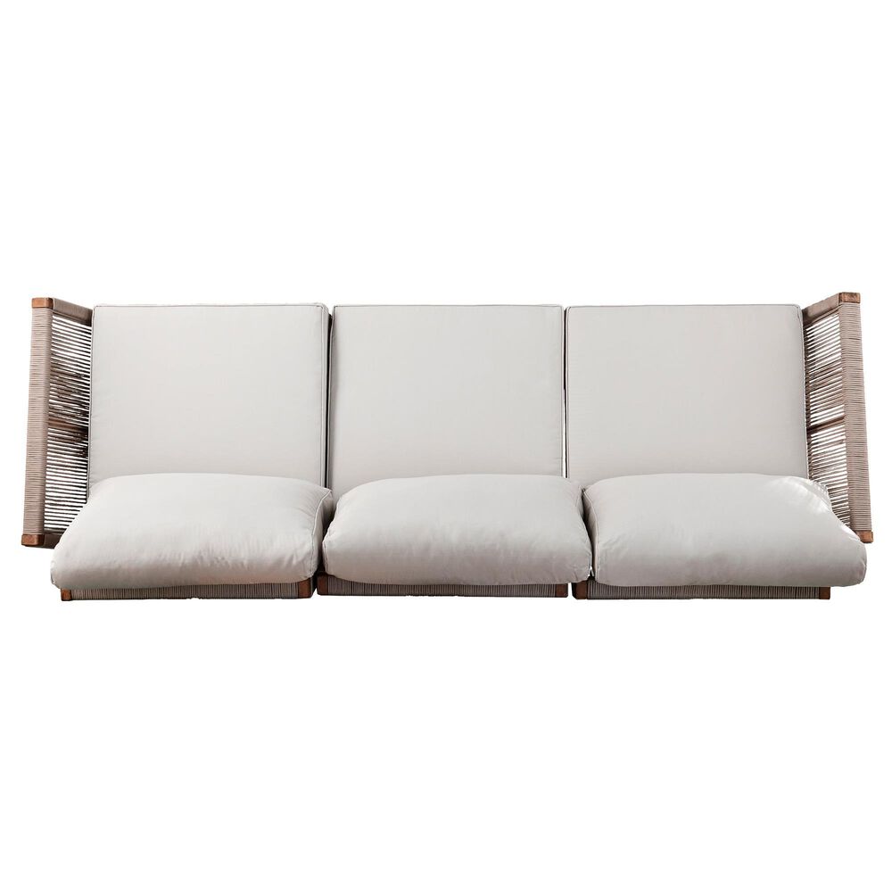 Southern Enterprises Brendina 4-Piece Conversation Set in Oiled Acacia and Natural, , large
